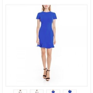Royal blue likely Beckett flounce dress
